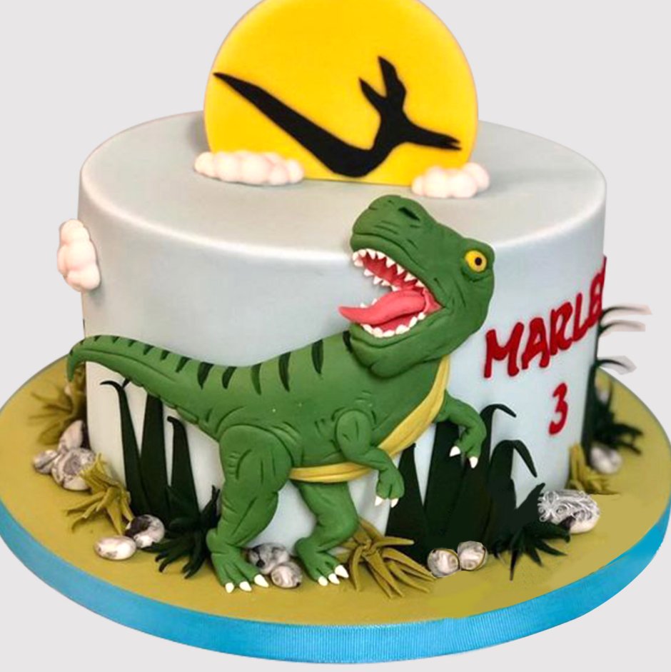 Торт динозавр рекс для мальчика