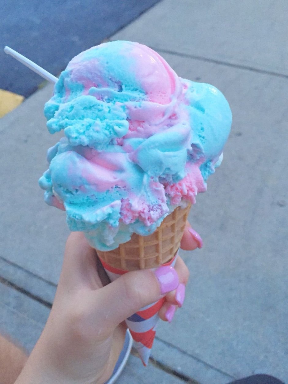 Цветное мороженое