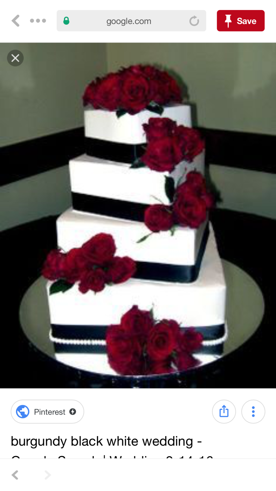 Свадебный торт бело красный двухъярусный