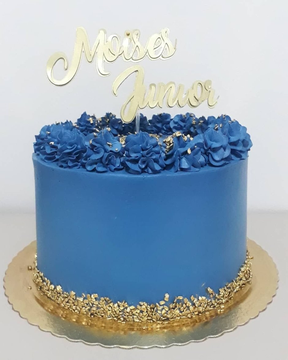 Торт с голубым бисквитом