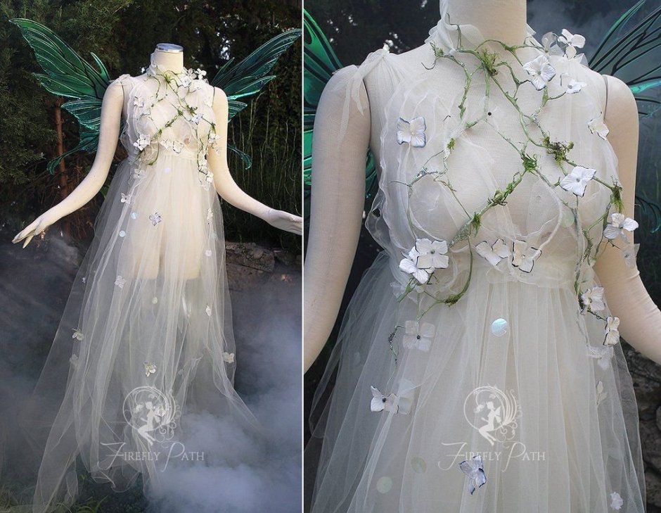 Эльфийское свадебное платье