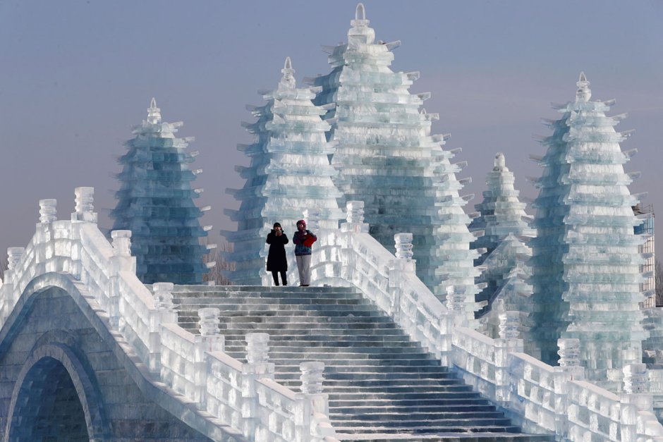 Парк ледяных скульптур в Харбине