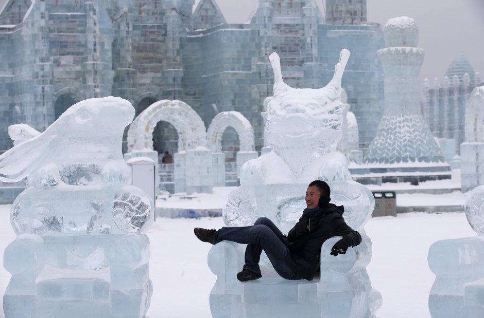 Фестиваль снежных скульптур в Харбине