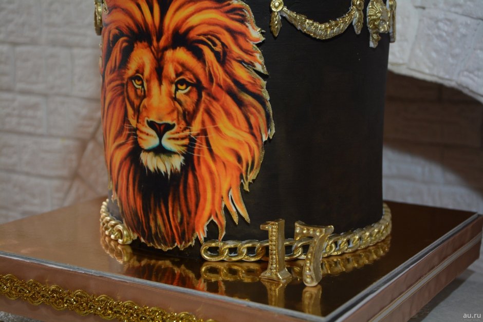 Торт с пряничным тигром