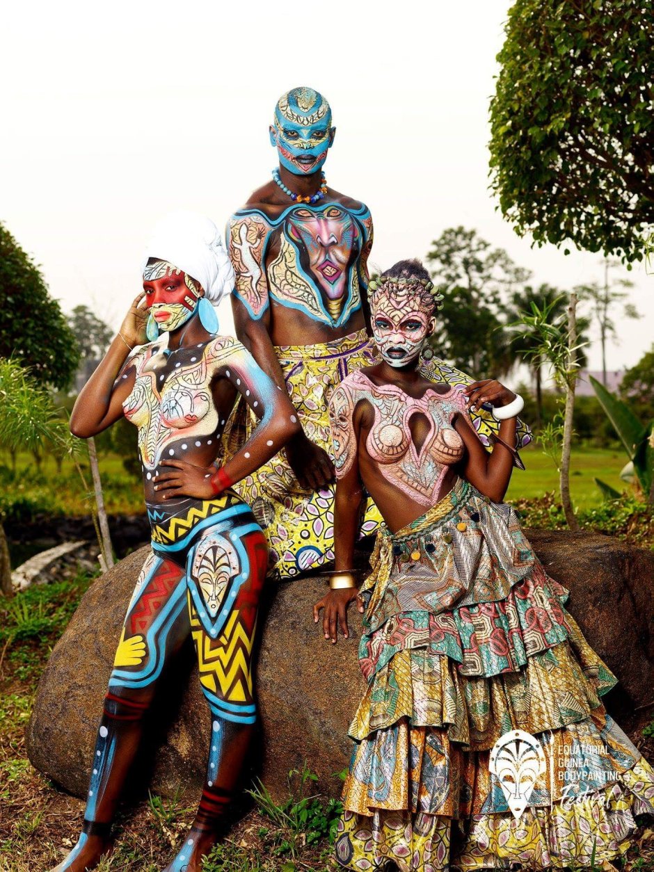 Фестиваль бодиарта в экваториальной Гвинее
