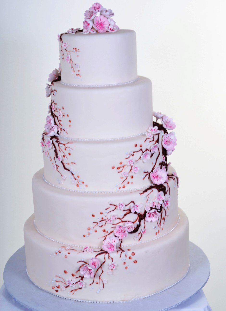Торт с цветами Сакуры