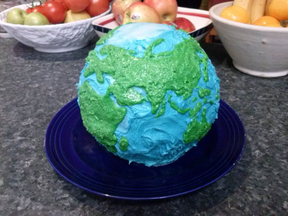 Торт земной шар