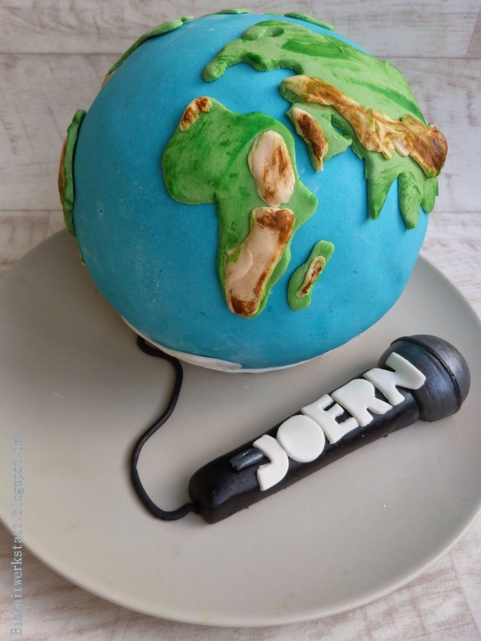Торт в виде земля планеты земля