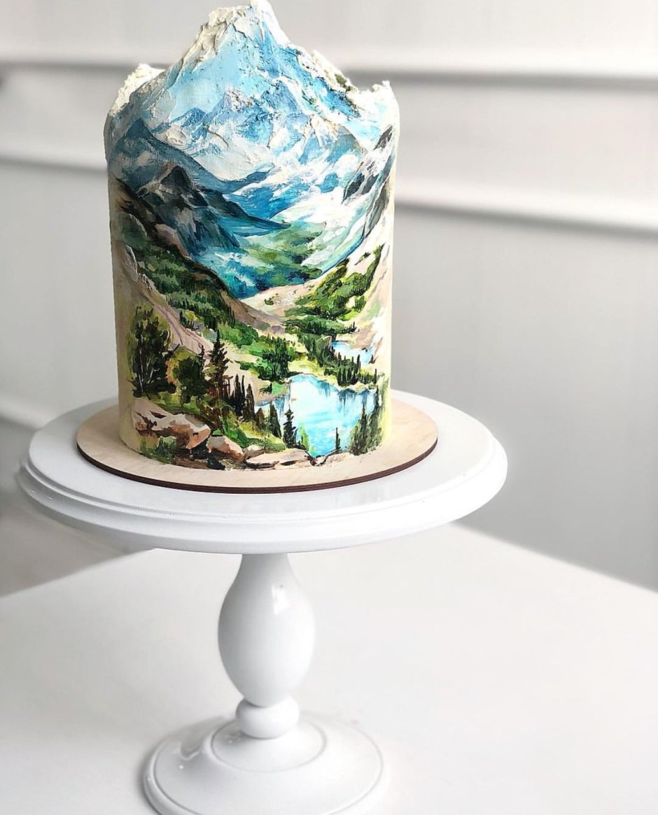 Торт в виде гор