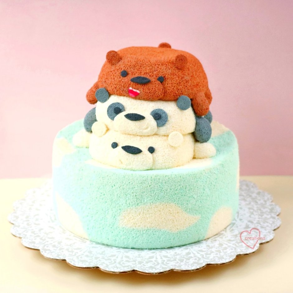 Сладкие медведи торт