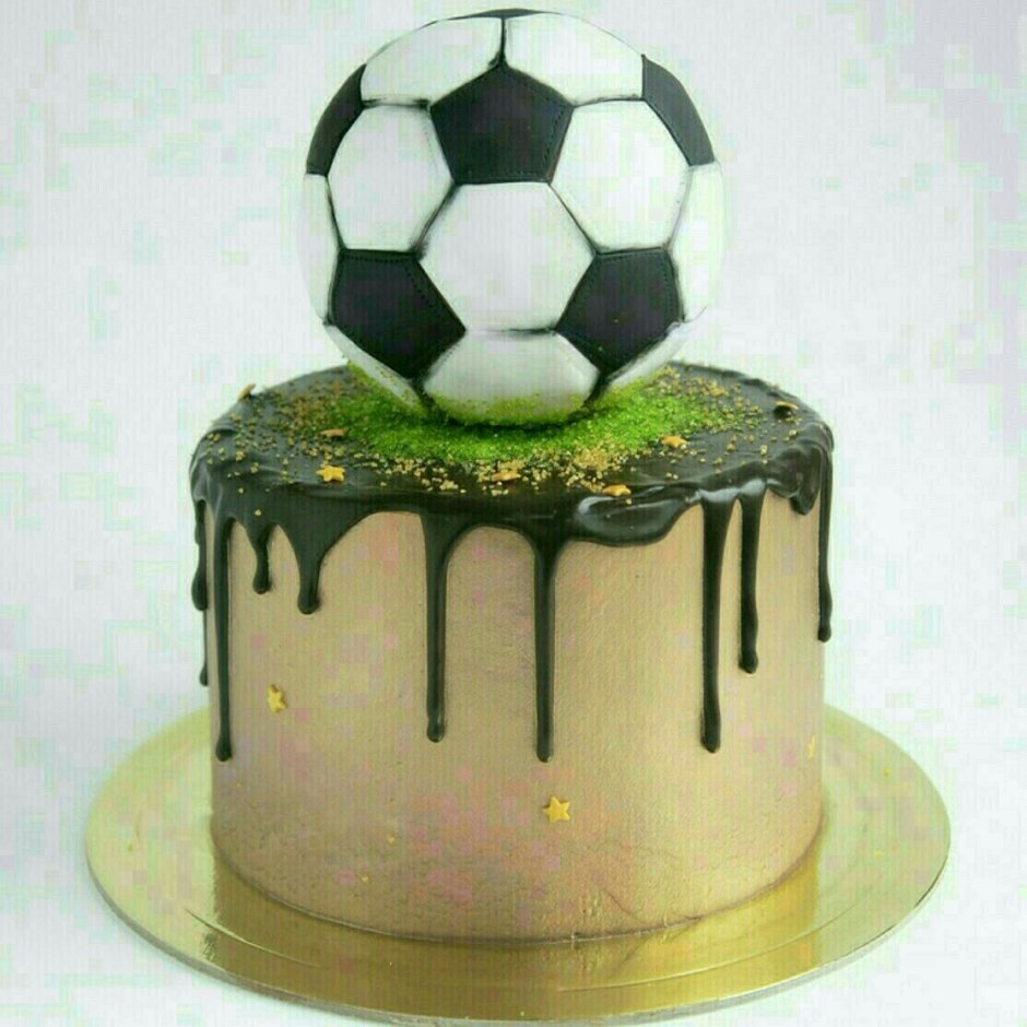 Декор торта для футболиста