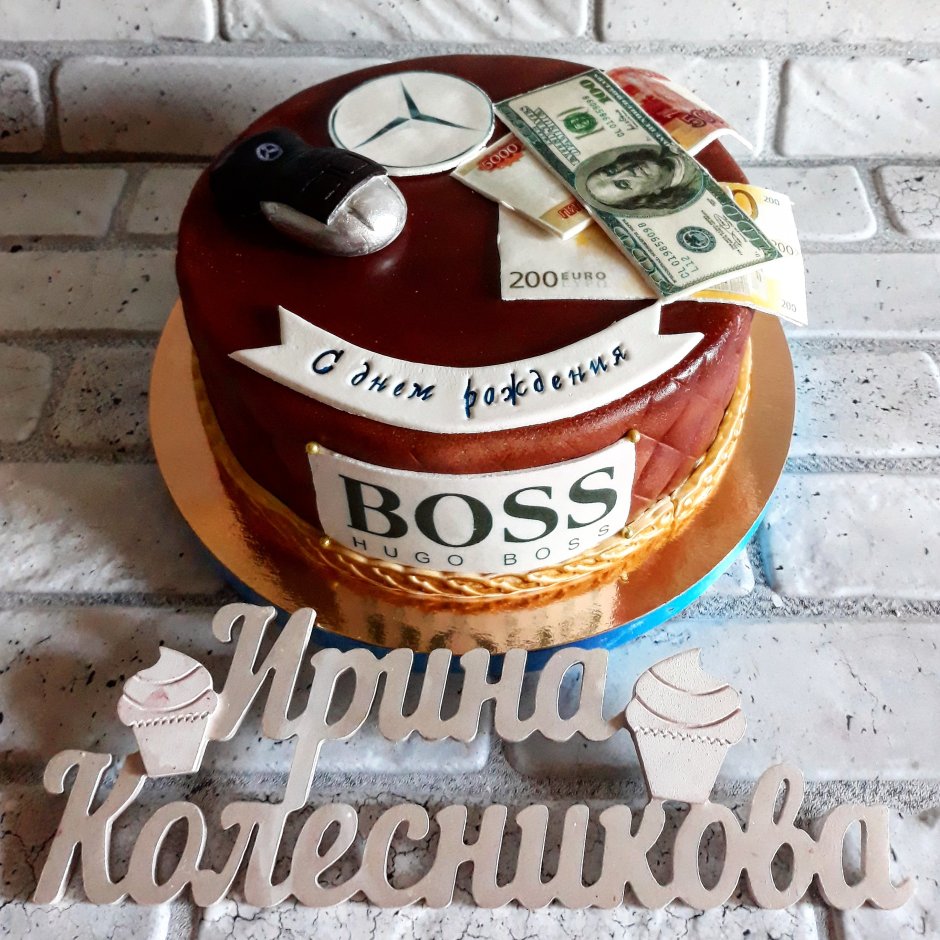 Торт шефу на день рождения
