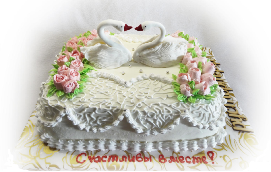 Торт для бабушки с цветами из крема