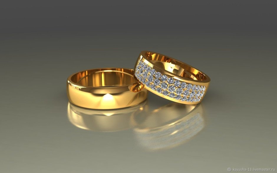 Свадебные кольца в старинном стиле