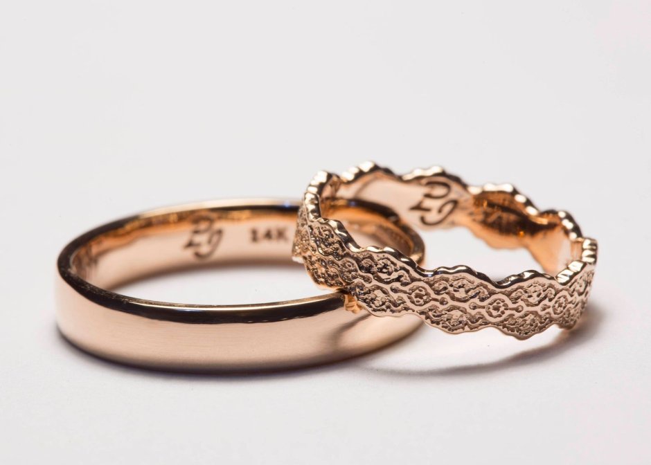Венчальные кольца парные православные золотые