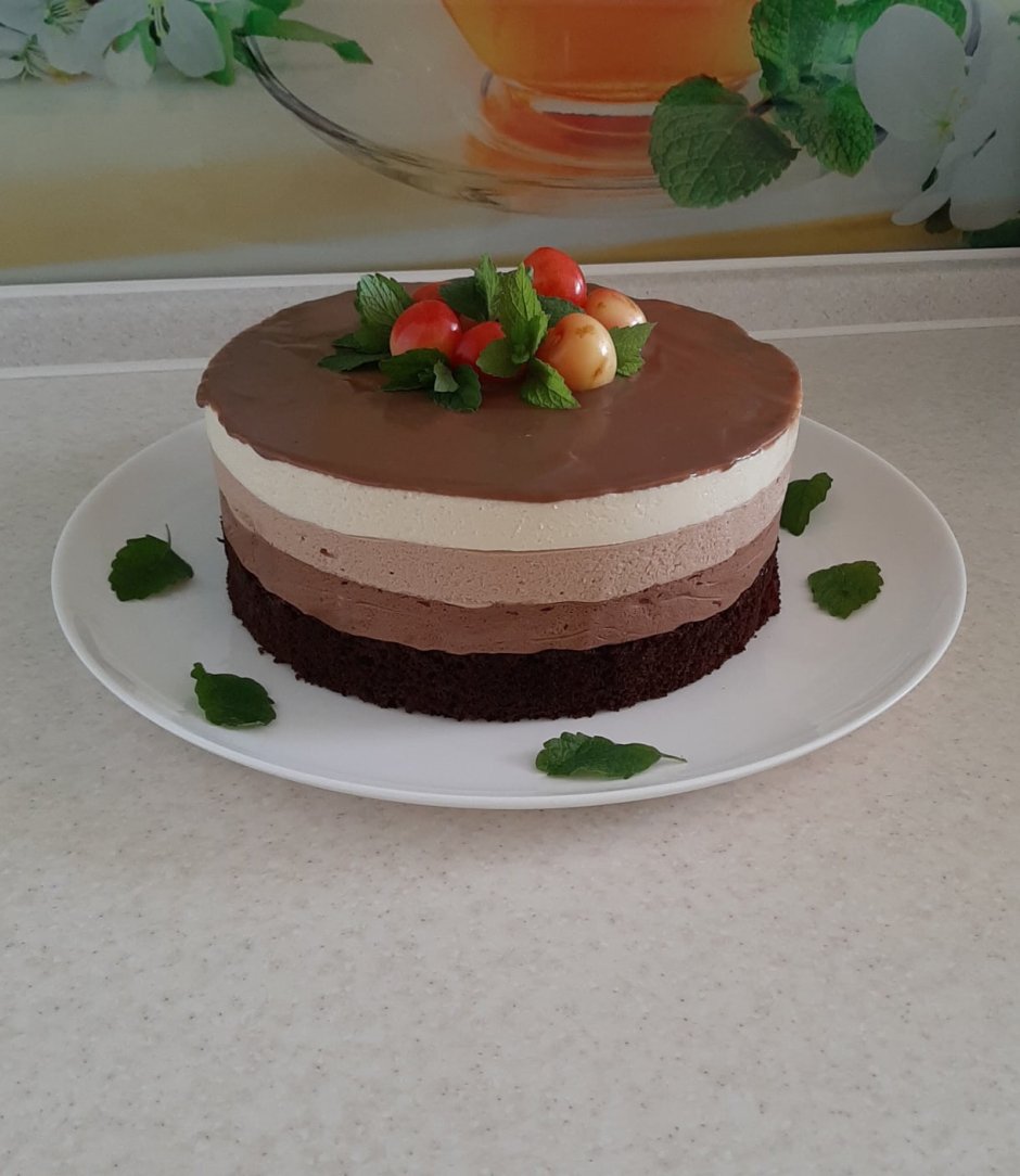 Шоколадный мусс для торта