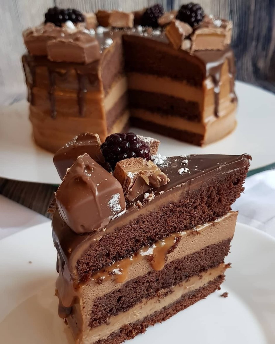 Муссовый торт 3 шоколада