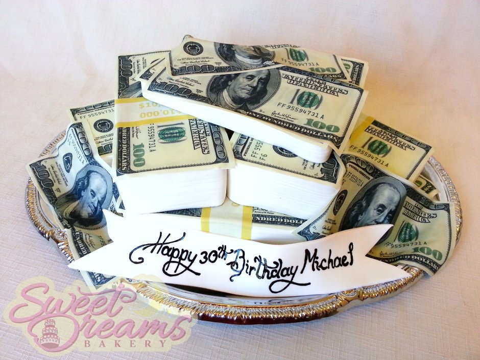 Торт мужчине на день рождения с деньгами