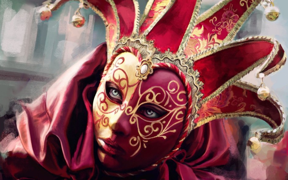 Венецианская маска Арлекин