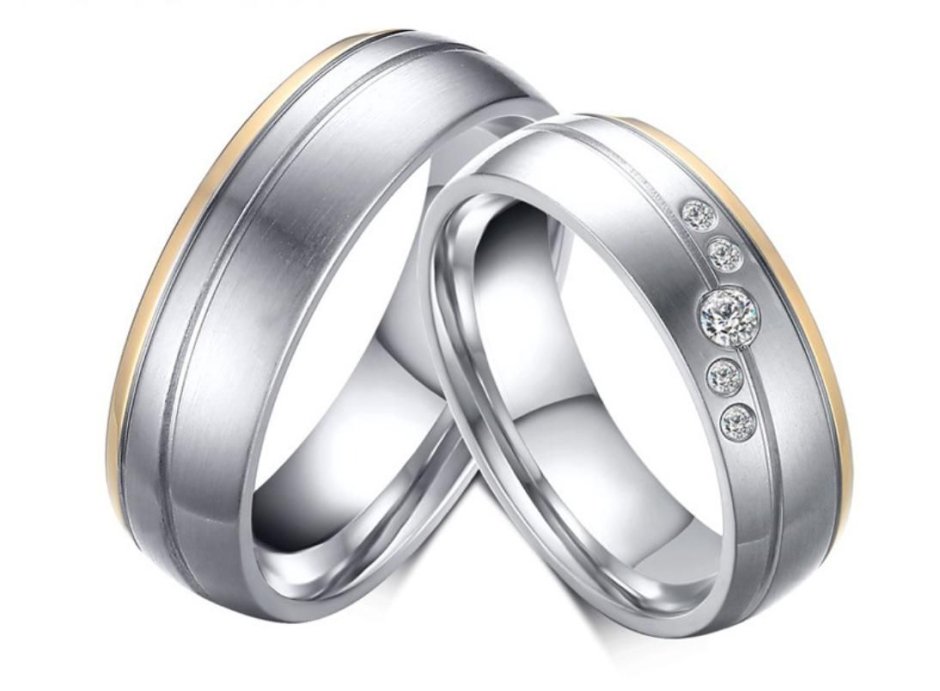 Обручальные кольца из серебра парные