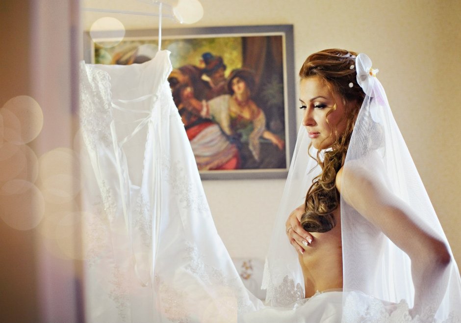 Утро невесты одевание платья