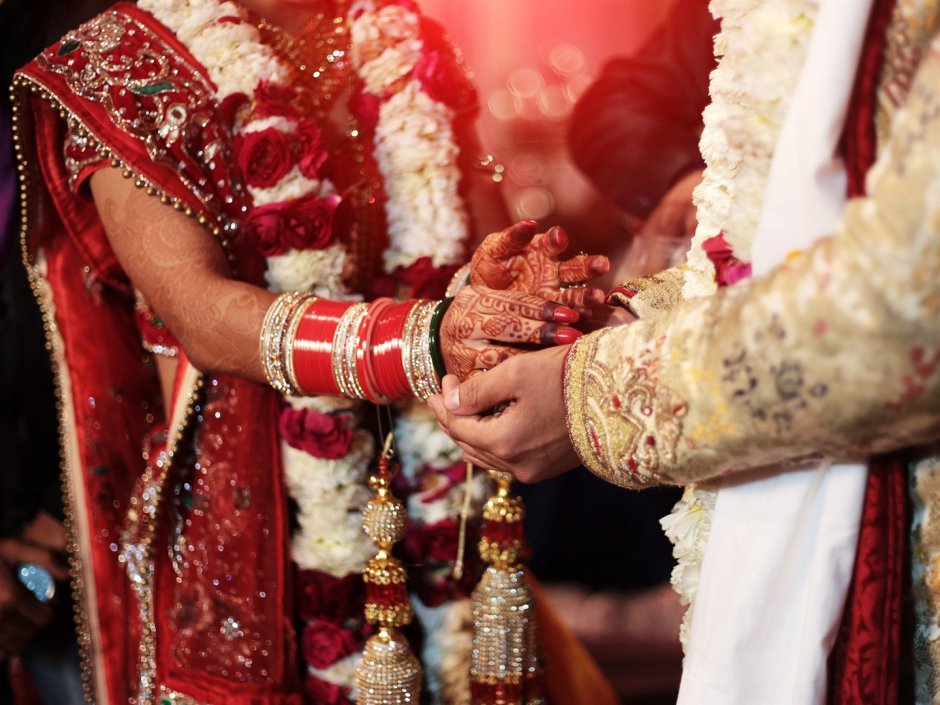 Индийская свадьба цветы