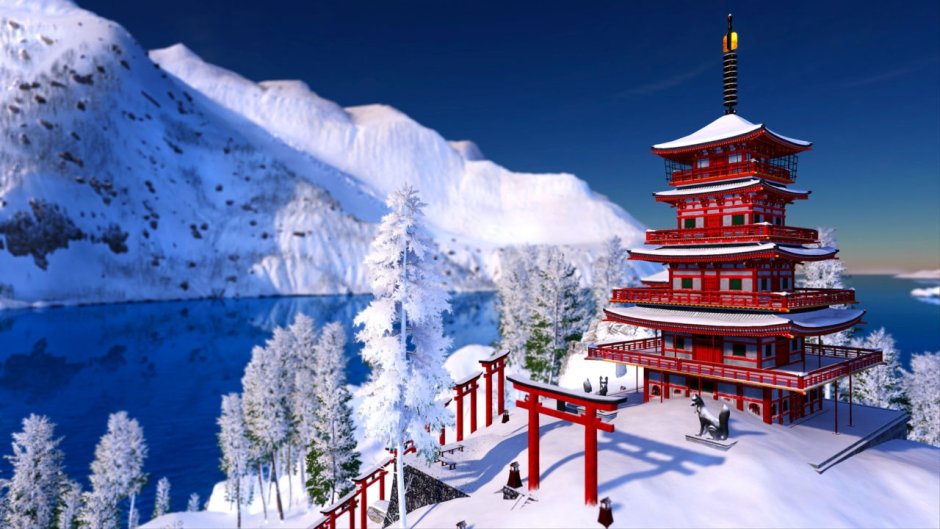 Япония Эстетика зима Токио