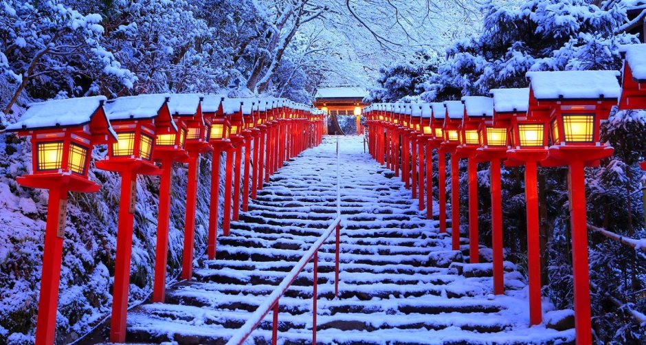 Японская зима Токио