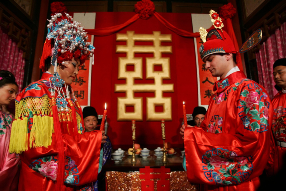 Традиционная церемония бракосочетания в Китае