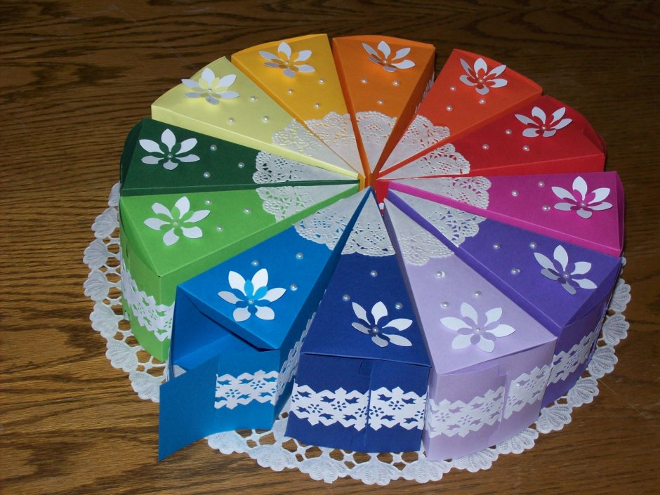 Бумажные украшения для торта