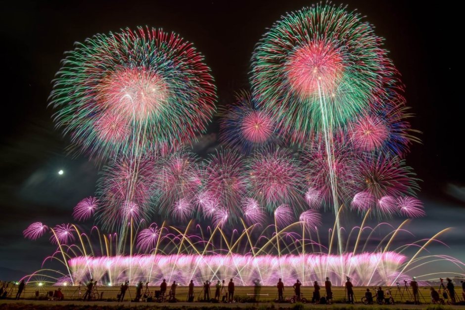 Япония летний фестиваль фейерверков