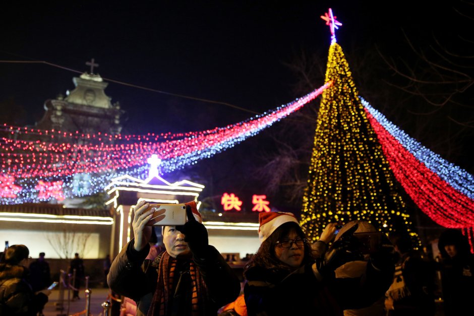 Новогодняя елка в Пекине