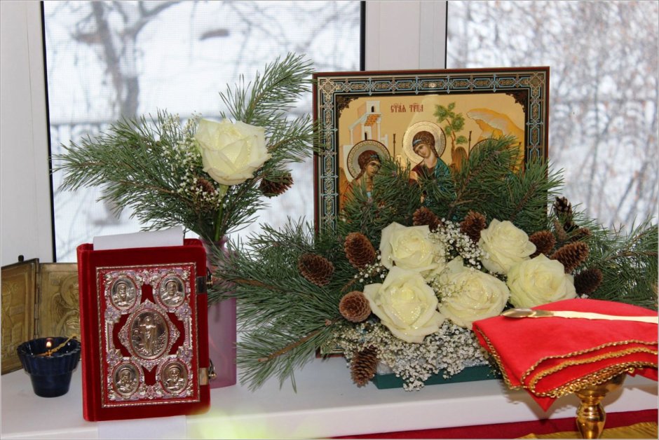 Украшение православного храма на Рождество