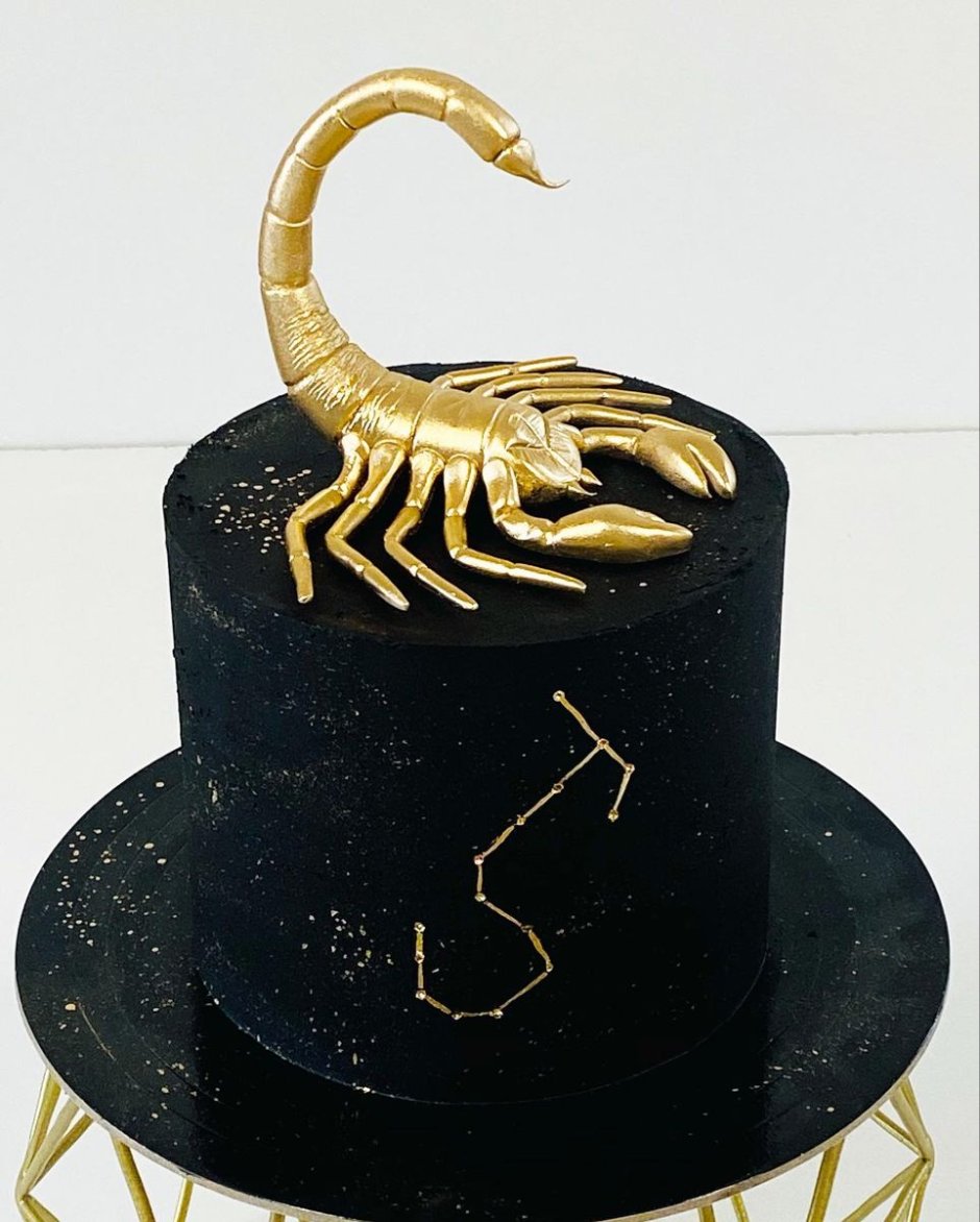 Торт со скорпионом на день рождения