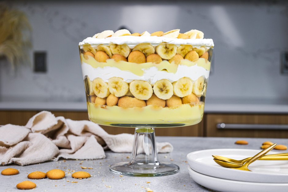 Бананово Карамельный торт