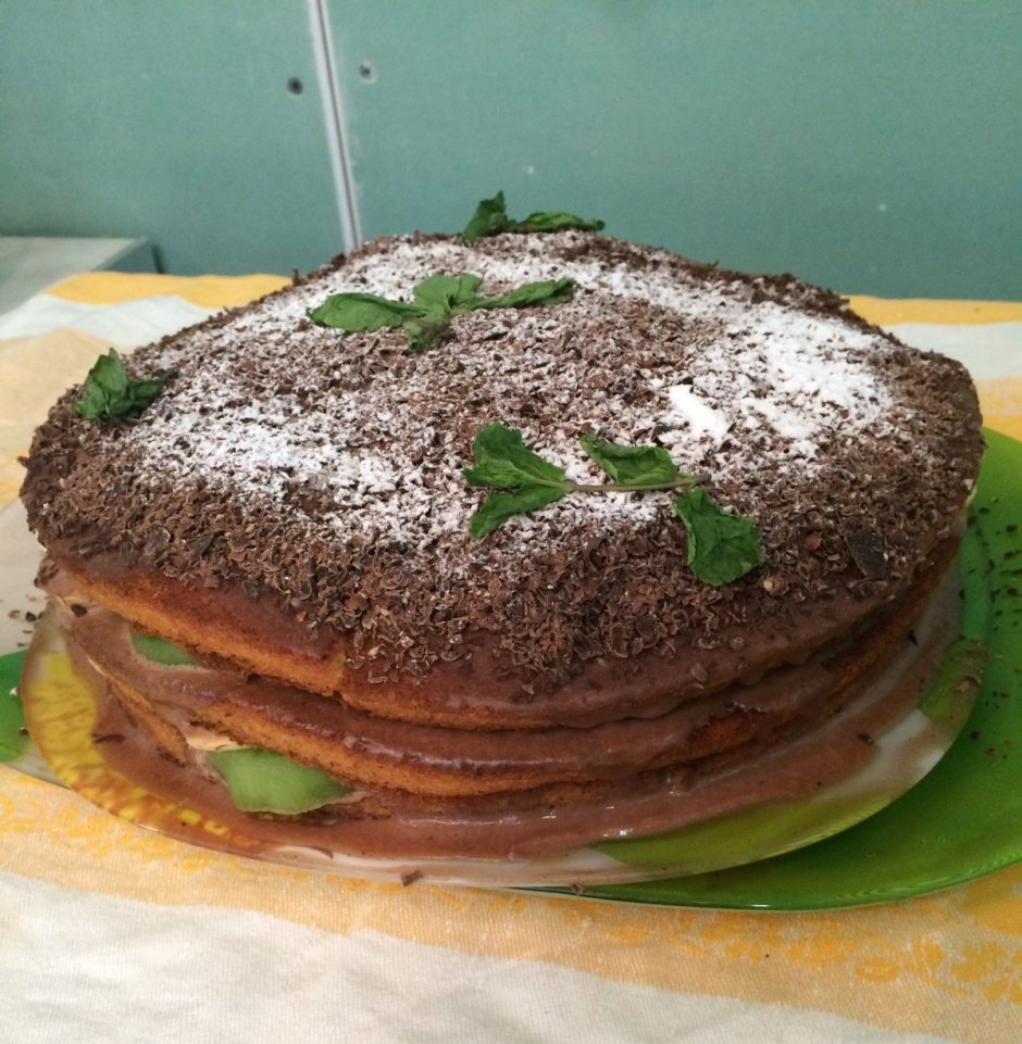 Торт из коржей со сгущенкой
