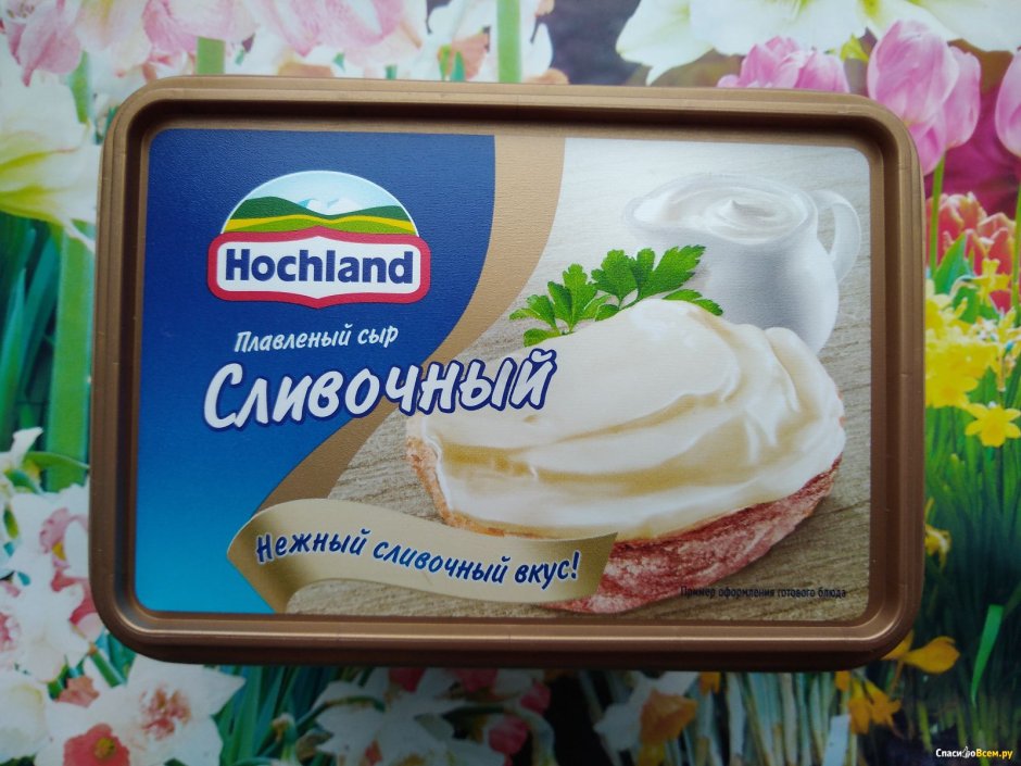 Сыр Хохланд плавленый сливочный в упаковке