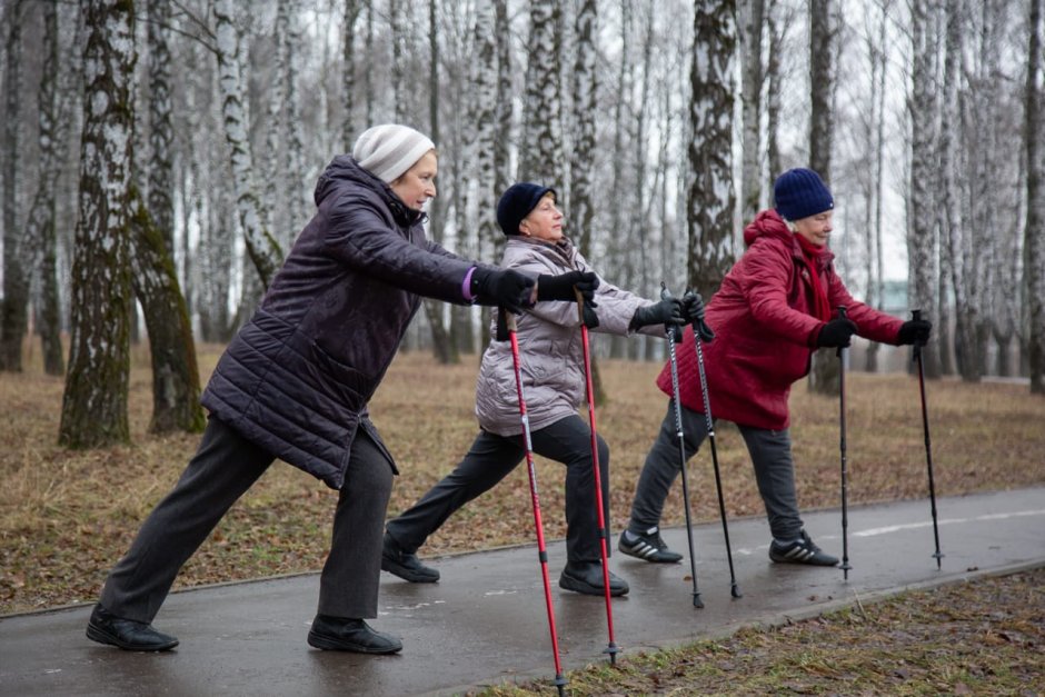 Группа здоровья для пенсионеров "Скандинавская ходьба" в. Нальчике