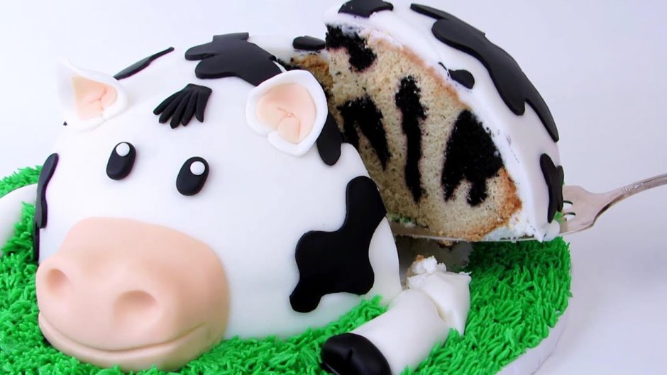 Торт в форме коровы