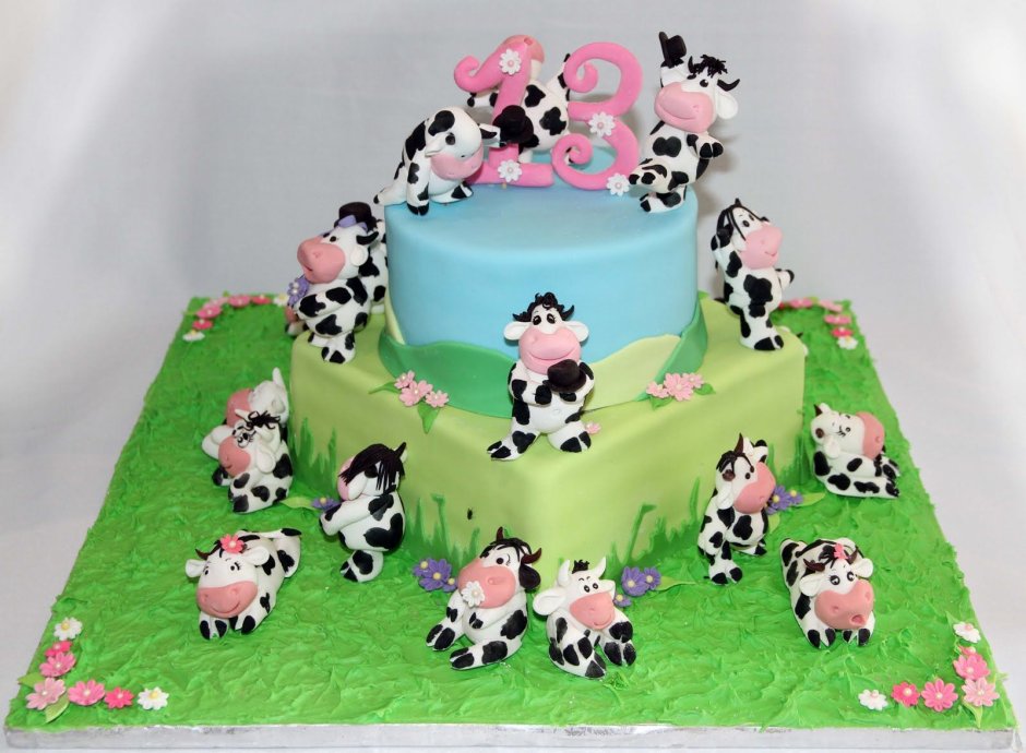 Фигурки коров для торта