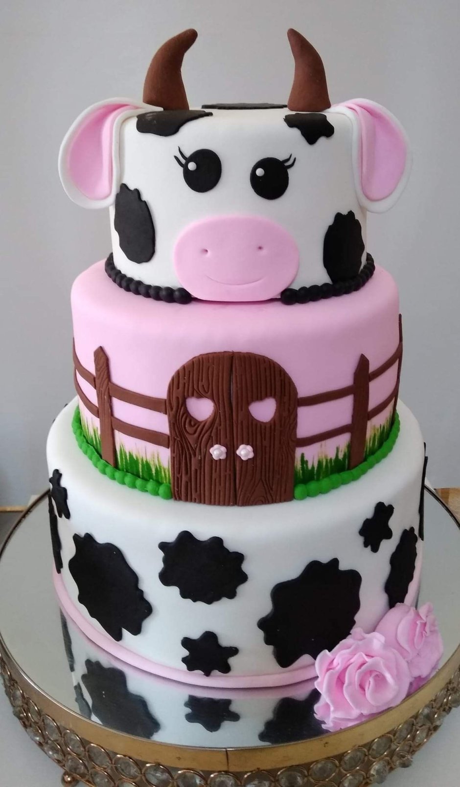 Торт в стиле коровы
