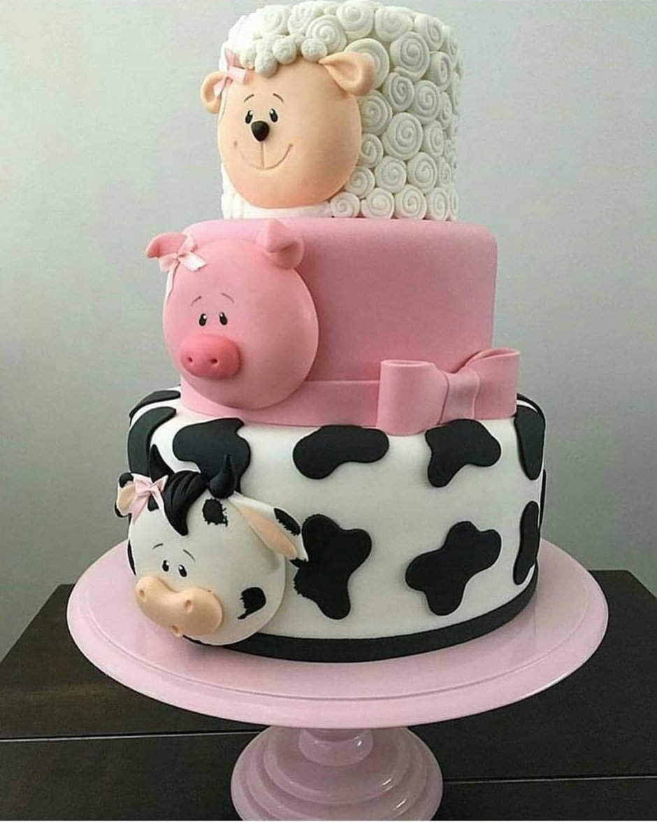 Кремовый торт с коровами
