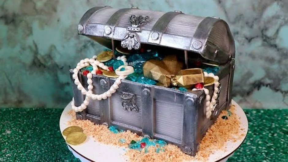 Торт пиратский сундук