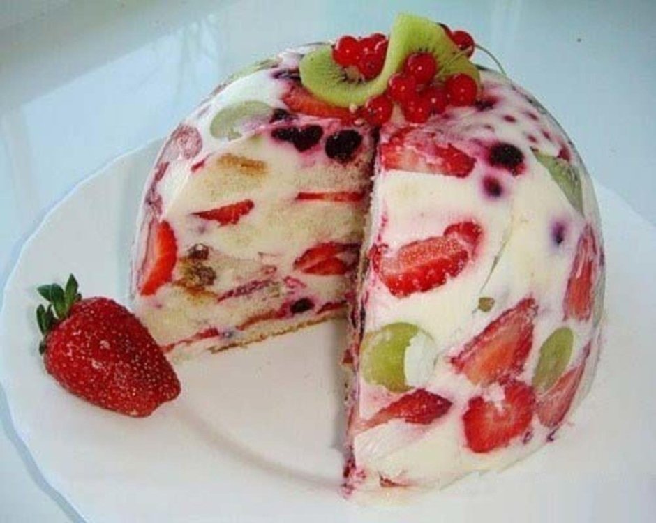 Творожной йогуртовый тарт.