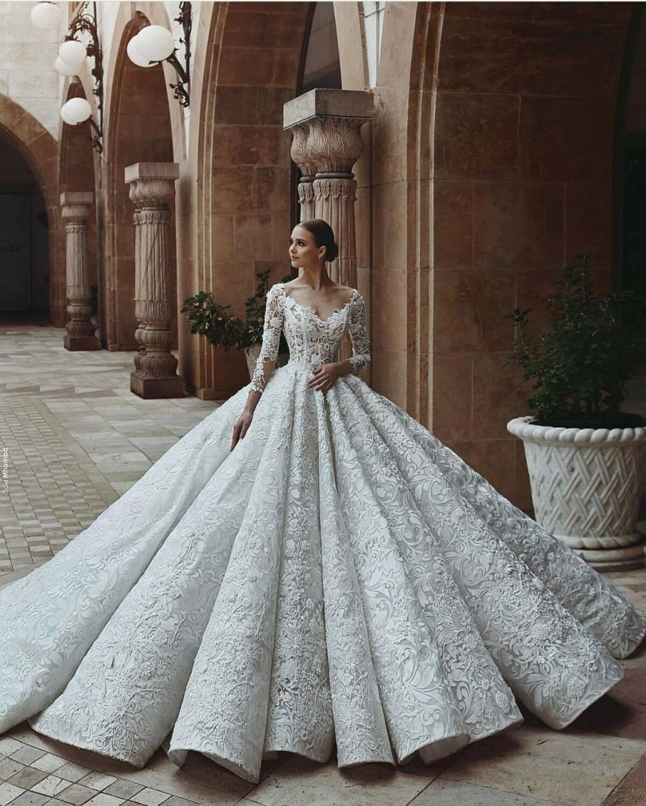 Шикарное свадебное платье пышное Инстаграм