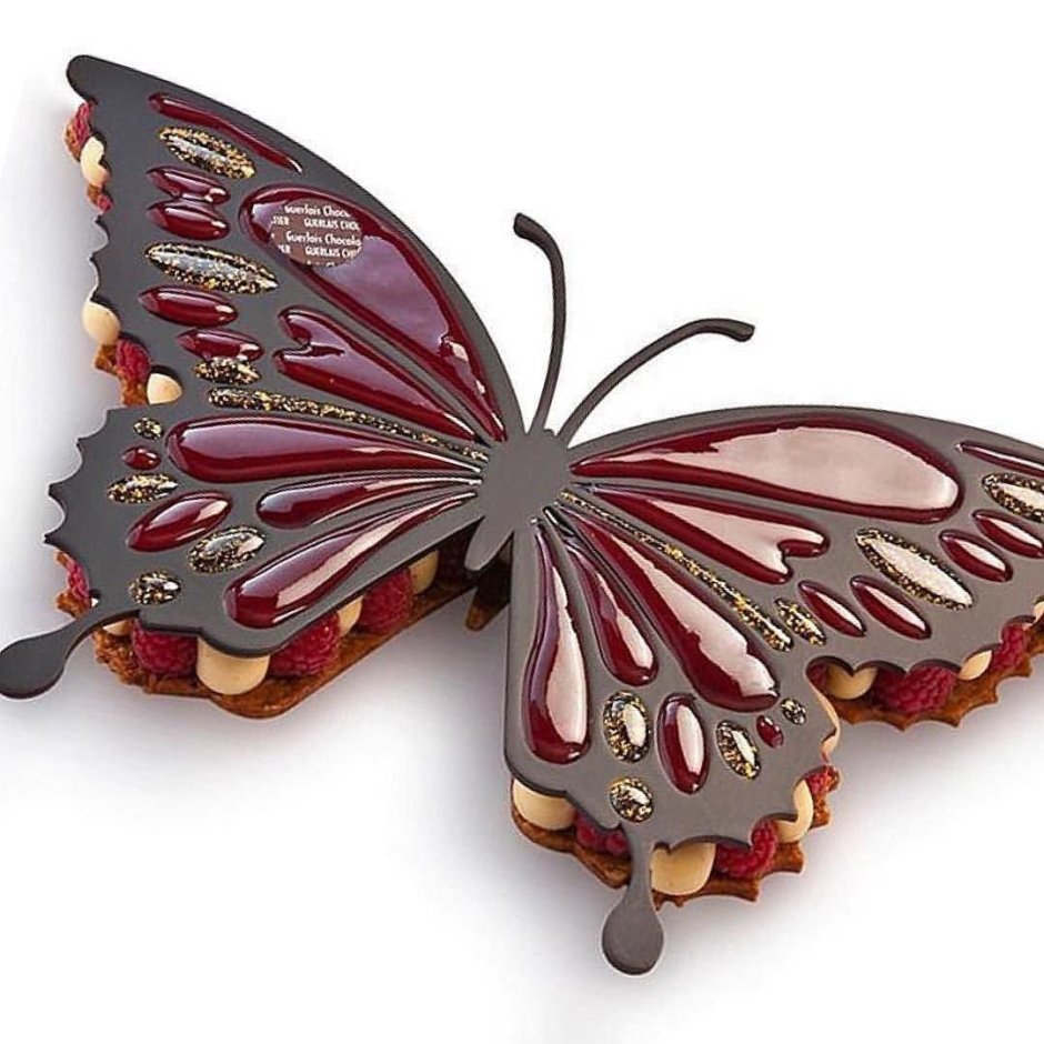 Бабочки для декора из шоколада