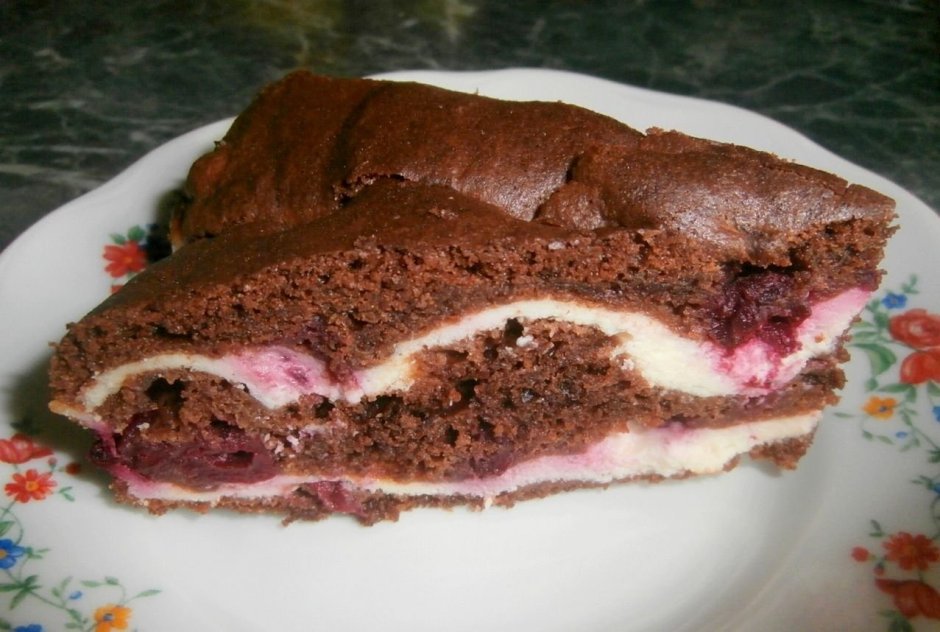 Что такое торт творожный Брауни с вишней