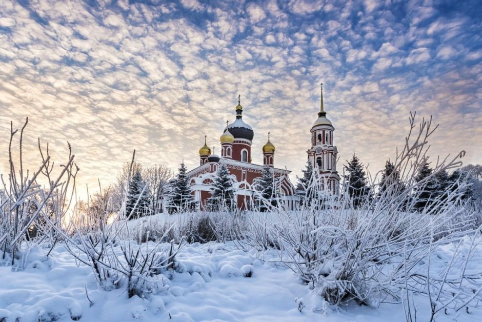 Воскресенский собор зимой Старая Русса