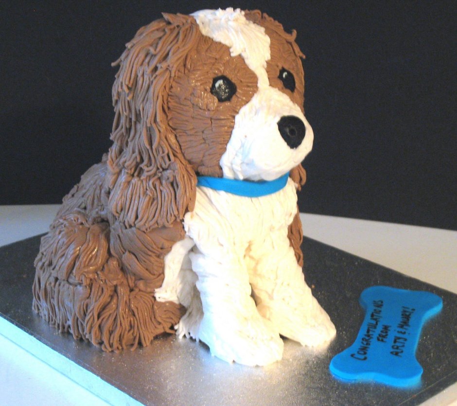 Детский торт с собакой
