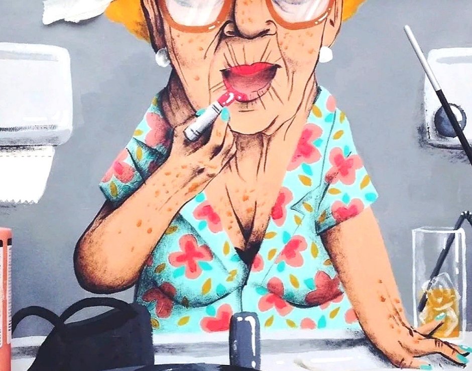 Карикатуры на пожилых женщин